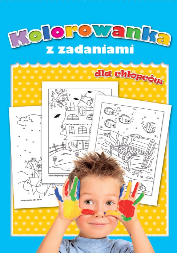 Kolorowanka z zadaniami dla chłopców :: Książki dla dzieci ...