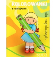 Kolorowanki dla najmłodszych z naklejkami - MAXI 3